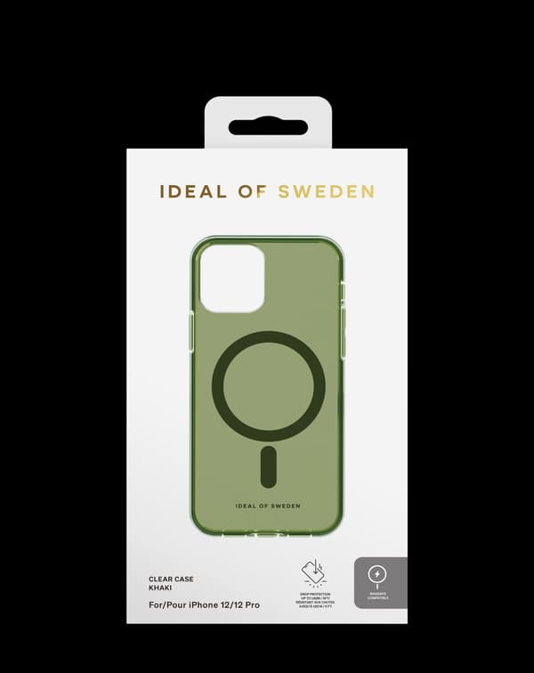 Clear Case MagSafe iPhone 12 / 12 Pro Khaki Green