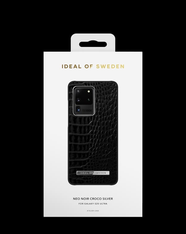Atelier Case Galaxy S20 Ultra Neo Noir Croco Silver Silver