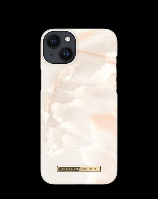 Printed Case MagSafe iPhone 14 Plus Rose Pearl Marble Pink