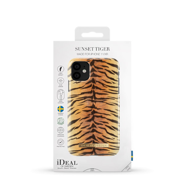 Printed Case iPhone 11 / XR Sunset Tiger Orange