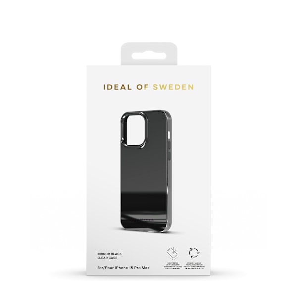 Mirror Case iPhone 15 Pro Max Mirror Black Svart