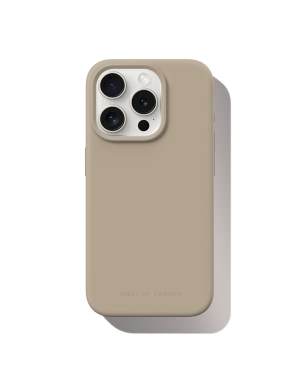 Silicone Case MagSafe iPhone 15 Pro Perfect Beige Beige