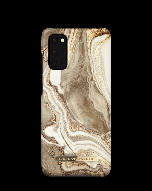 Printed Case Galaxy S20 Golden Sand Marble Beige