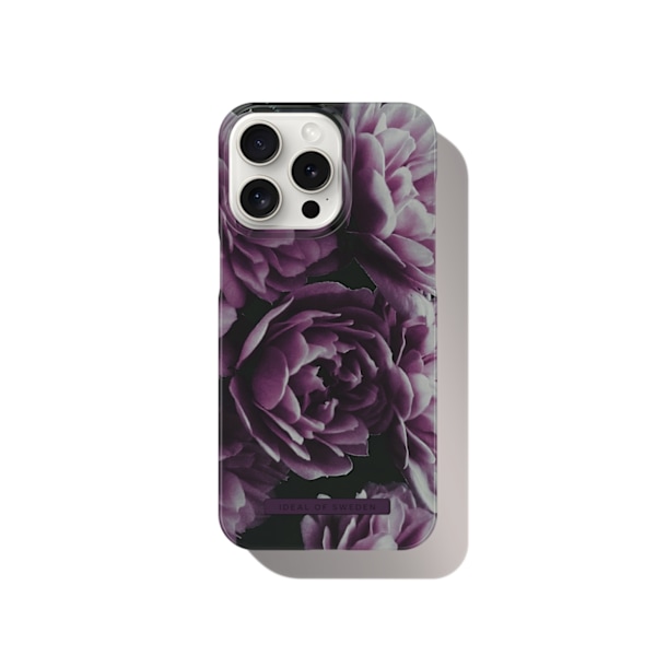 Printed Case iPhone 15 Pro Max Deep Purple Bloom Mörklila