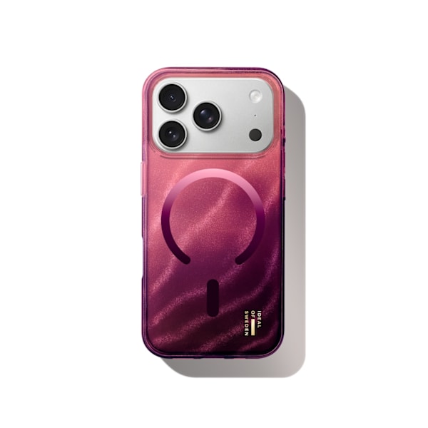 Clear Case MagSafe iPhone 17 Pro Cherry Lacquer Röd