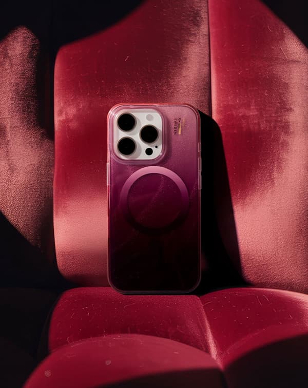 Clear Case MagSafe iPhone 16 Pro Max Cherry Lacquer Gold