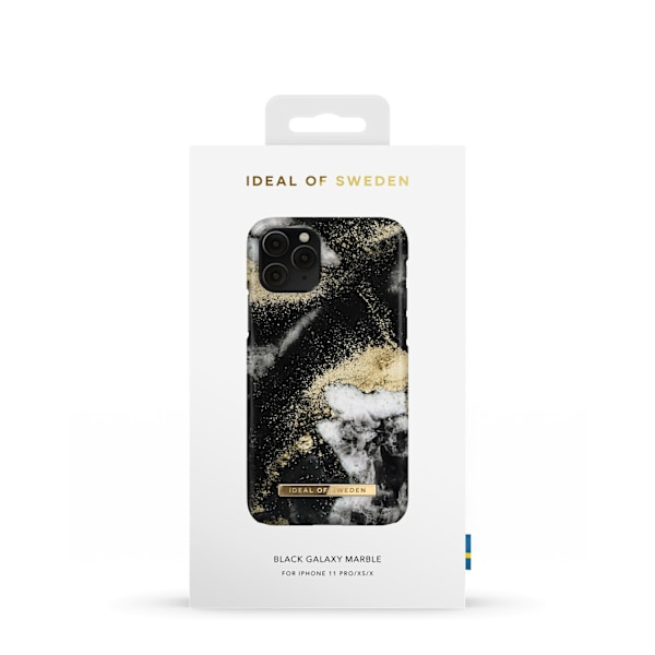 Printed Case iPhone 11 Pro / XS / X Black Galaxy Marble