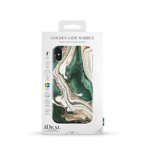 Printed Case iPhone Xs Max Golden Jade Marble