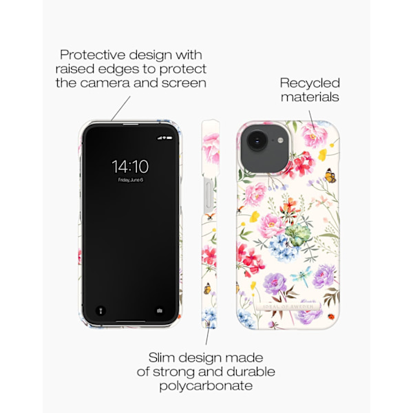 Printed Case iPhone 13 / 14 / 16e / 17e Forever Flower MultiColor