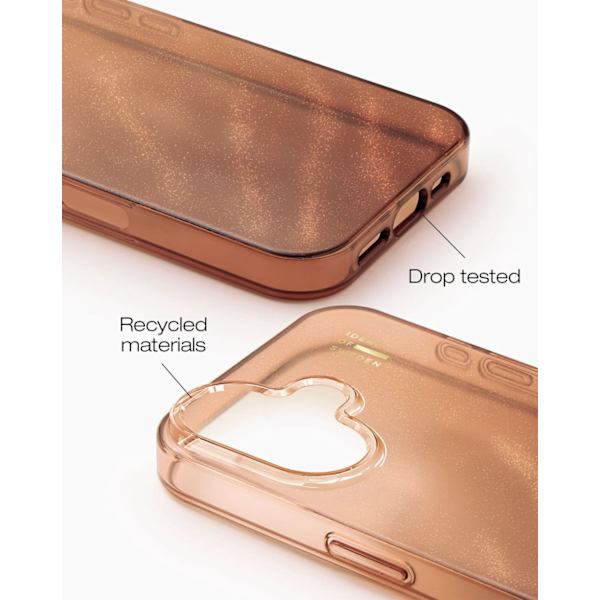 Clear Case iPhone 16 Mocha Mousse Brun