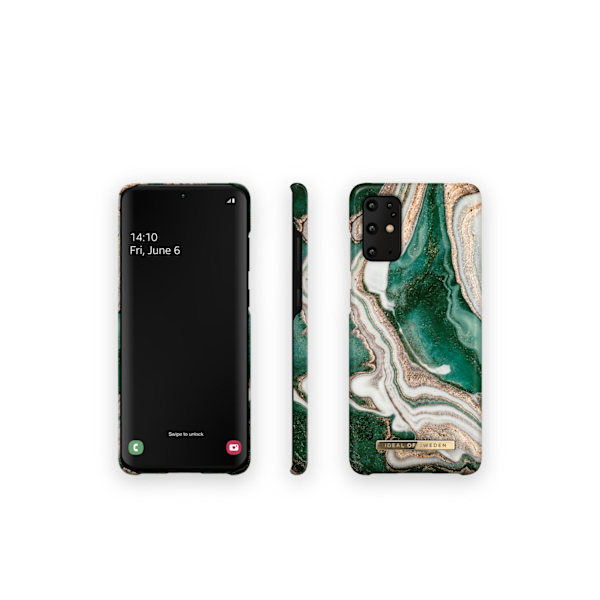 Printed Case Galaxy S20 Plus Golden Jade Marble