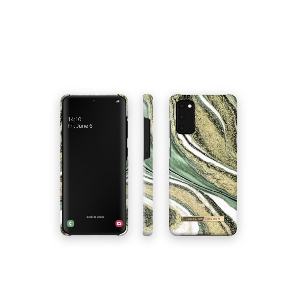 Printed Case Galaxy S20 Cosmic Green Swirl