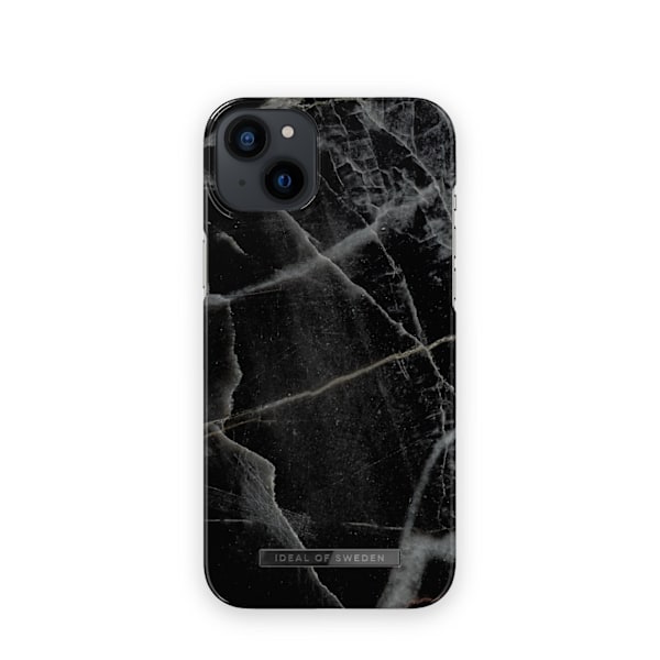 Printed Case iPhone 14 Plus Black Thunder Marble