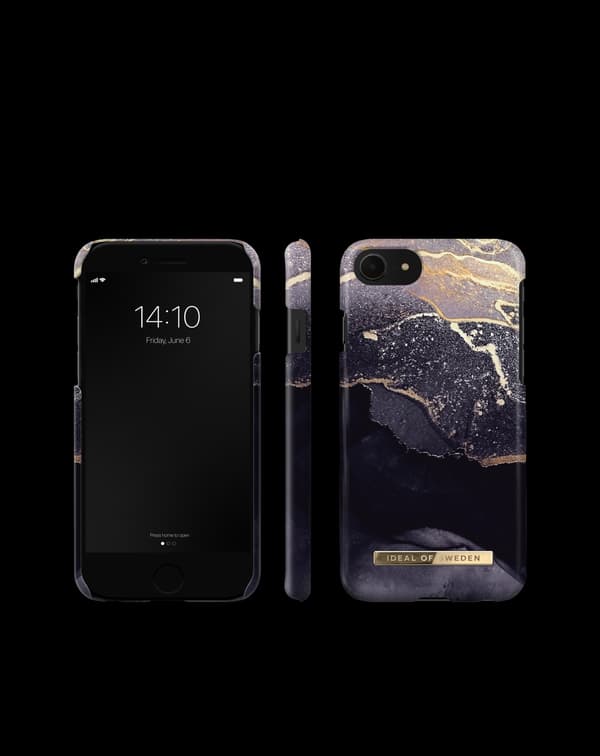 Printed Case iPhone 8 / 7 / 6 / 6S / SE Golden Twilight Black