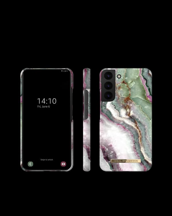 Printed Case Galaxy S22 Plus Northern Lights Green