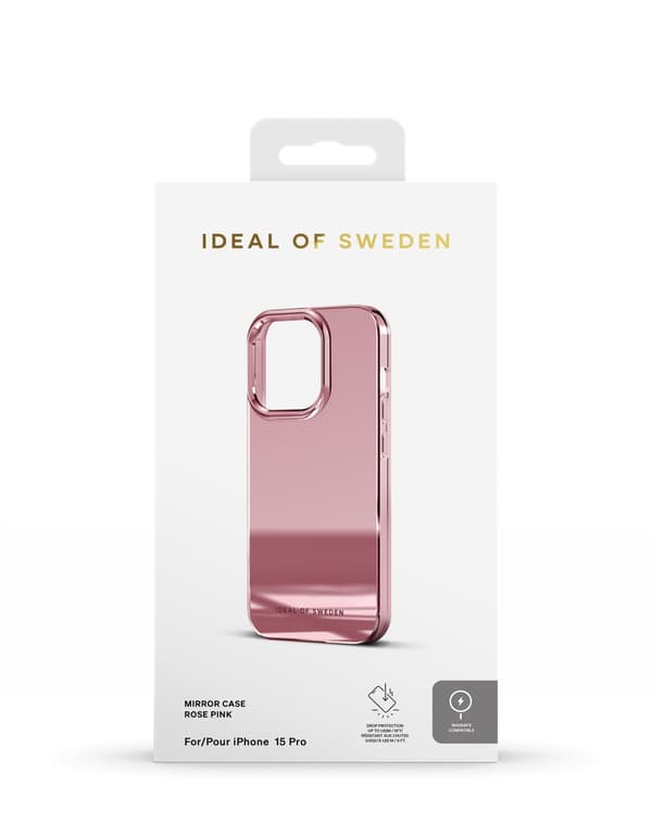 Mirror Case MagSafe iPhone 15 Pro Mirror Rose Pink