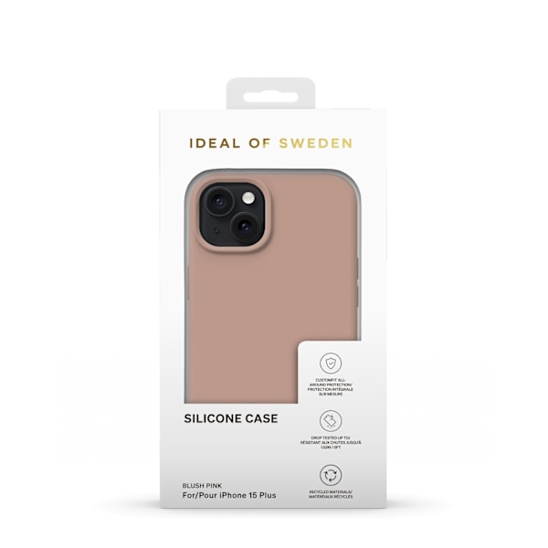 Silicone Case iPhone 15 Plus Blush Pink