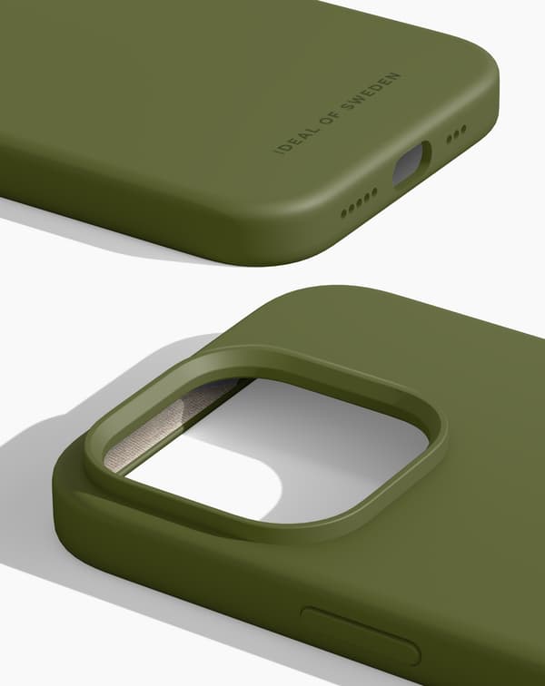 Silicone Case iPhone 14 Pro Khaki Green