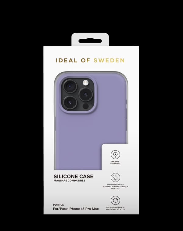Silicone Case MagSafe iPhone 15 Pro Max Purple Purple