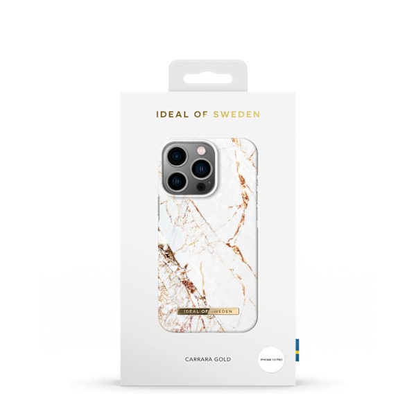 Printed Case iPhone 13 Pro Carrara Gold White