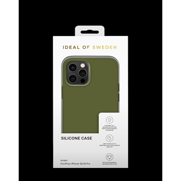 Silicone Case iPhone 12 / 12 Pro Khaki Green