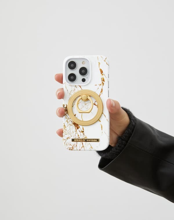 Printed Case MagSafe iPhone 14 Plus Carrara Gold Gold