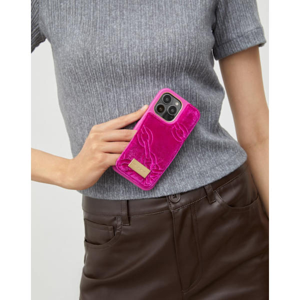 Atelier Case iPhone 14 Plus Velour Hyper Pink Atelier Case iPhone 14M Velour Hyper