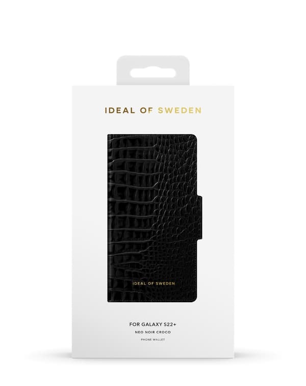 Atelier Wallet Galaxy S22 Plus Neo Noir Croco Black
