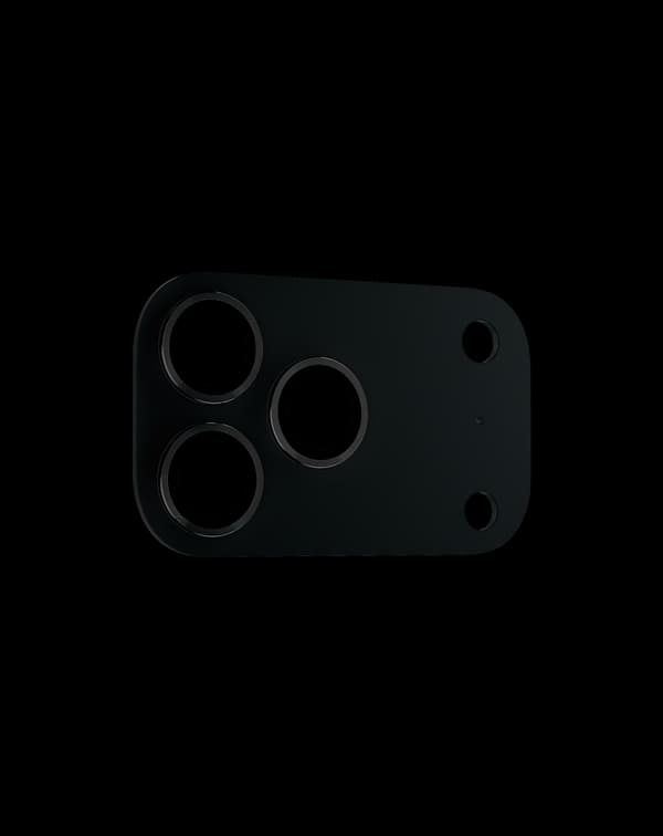 Camera Lens Protector 3D iPhone 17 Pro Aluminium Black Svart