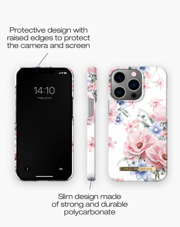 Printed Case MagSafe iPhone 14 Pro Floral Romance Transparent