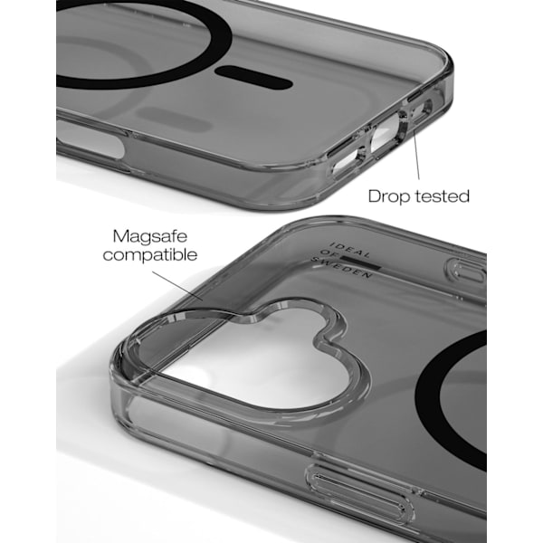 Clear Case MagSafe iPhone 16 Tinted Black Black