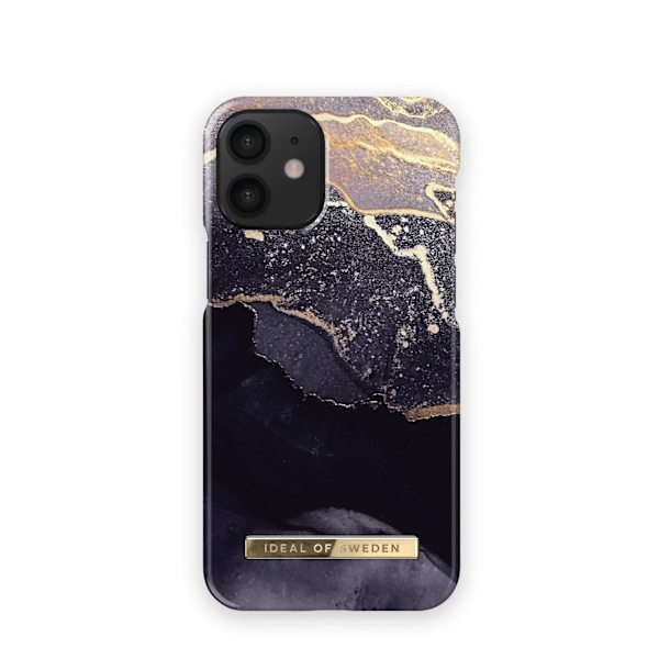 Printed Case iPhone 12 Mini Golden Twilight Black
