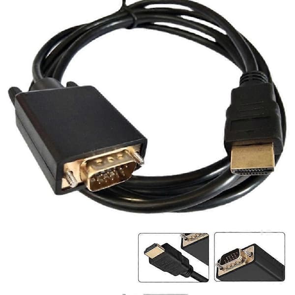 HD til VGA adapterkabel 1080p computervideoforbindelse til kabel HD VGA E1Y4 300cm one szie