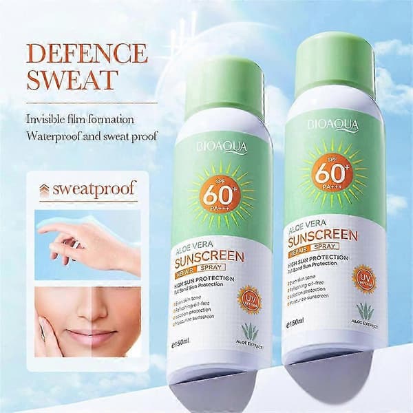 BIOAOUA Aloe Solcreme Reparationsspray Solcreme Isolation Forfriskende Solcreme