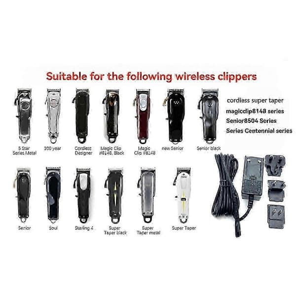WAHL Hårklippere Laderadapter EU-plugg for barbermaskin og trimmer