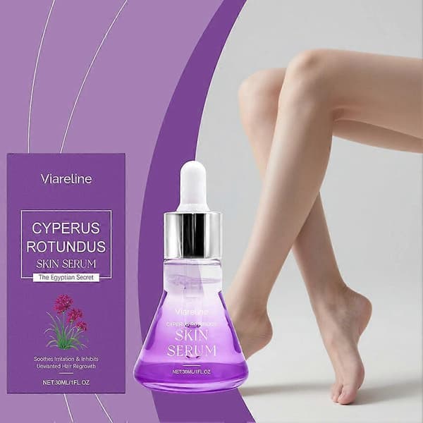 Cyperus Rotundus Hudserum, Cyperus Rotundus Olie til Hårfjerning, Reducer Indgroede Hår-30ml