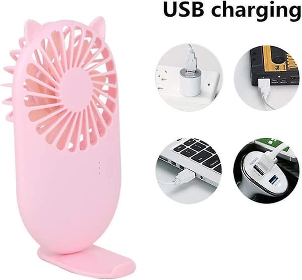Mini håndholdt USB-blæser (hvid)
