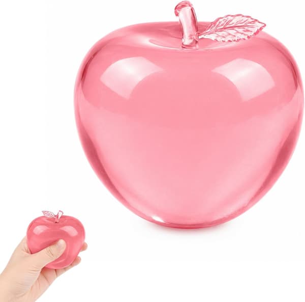 Apple Squishy Stressbold, Sød Apple Squishy Fidget Legetøj Sensorisk Blødt Stressaflastende Legetøj Angst Sensorisk Legetøj Indendørs Udendørs