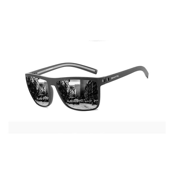 Polarized Sunglasses for Men, Lightweight TR90 Frame, UV400 Protection, Square Sunglasses