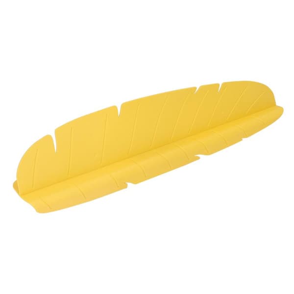Elastisk Gjenbrukbar Sprutbeskyttelse for Vask med Bananblad for Oppvask Grønnsaker Vask Gul