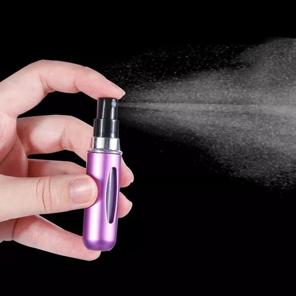 2-pack - Refillable Perfume Bottle/Spray Bottle - 5 ml_jar Black Svart black