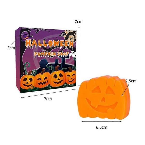 Halloween Pumpaformad Tvål - Festlig Jack-O-Lantern Design Mild Rengöring