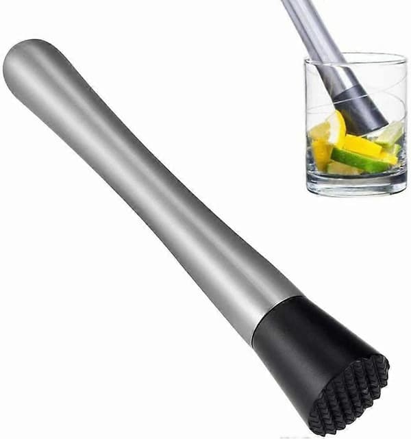 Caipirinha muddler Cocktailbar muddler rustfritt stål 20,5 cm