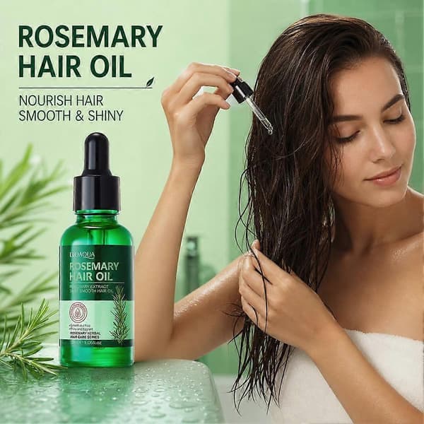 BIOAOUA Rosmarin Hårolja Utjämnande Glansförstärkande Serum 1pcs 30ml