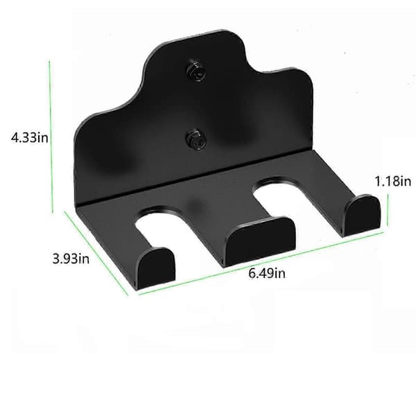 Skivstångsställ Väggmonterat Skivstångsställ Robust Vikthållare för Hemmet 2 Krokar 3 Hooks Optional