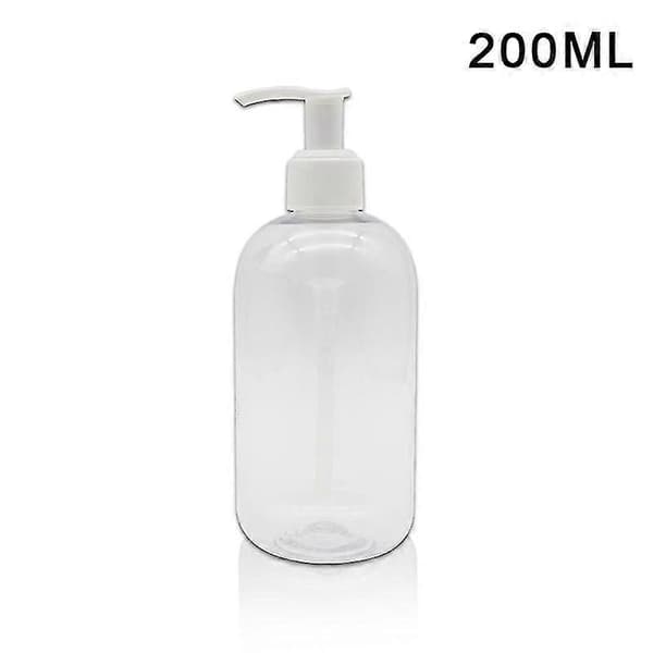 500 ml klara förtjockade plastflaskor med pumpdispenser påfyllningsbar flytande tvål transparent rund