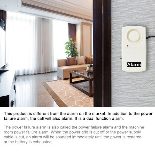 Powerful Dual-Function Anti-Theft Alarm System - 175V～265V