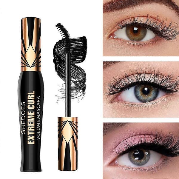 Ekstrem Volum Mascara for Krøller, Vanntett og Langvarig 2PCS