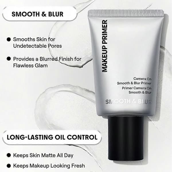 Fugtgivende Primer, Poreminimerende Makeup Base 30ml vit