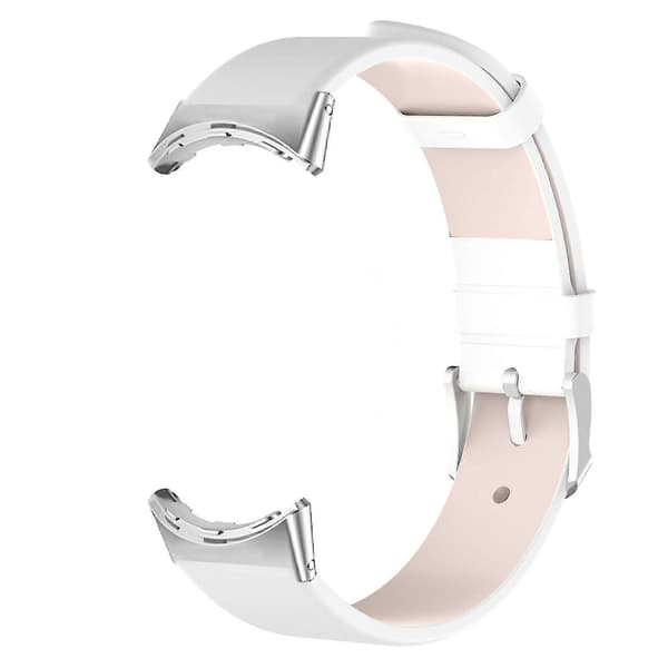 Til Google Pixel Watch 2/Pixel Watch PU læder urrem Quick Release urrem Style B Google Pixel Watch 2 White